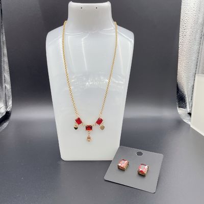 2024 신형 방수 트렌디 스테인리스 스틸 보석 세트 18K 금 럭셔리 선물 도매