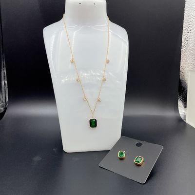 2024 신형 방수 트렌디 스테인리스 스틸 보석 세트 18K 금 럭셔리 선물 도매